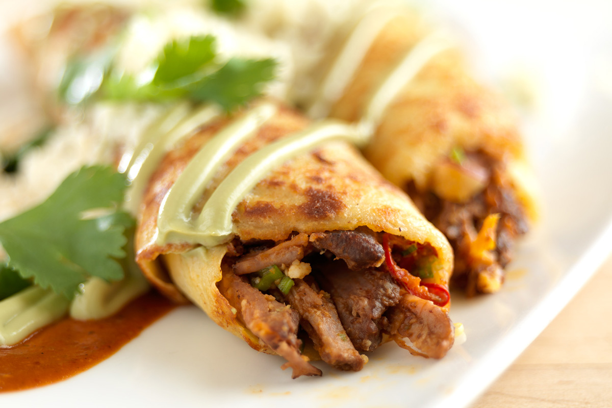 Breakfast Taquitos with Carnitas