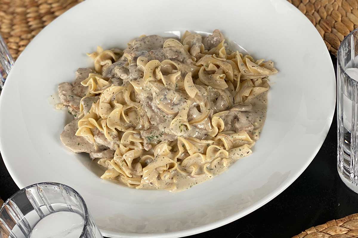 Pork Tenderloin Stroganoff