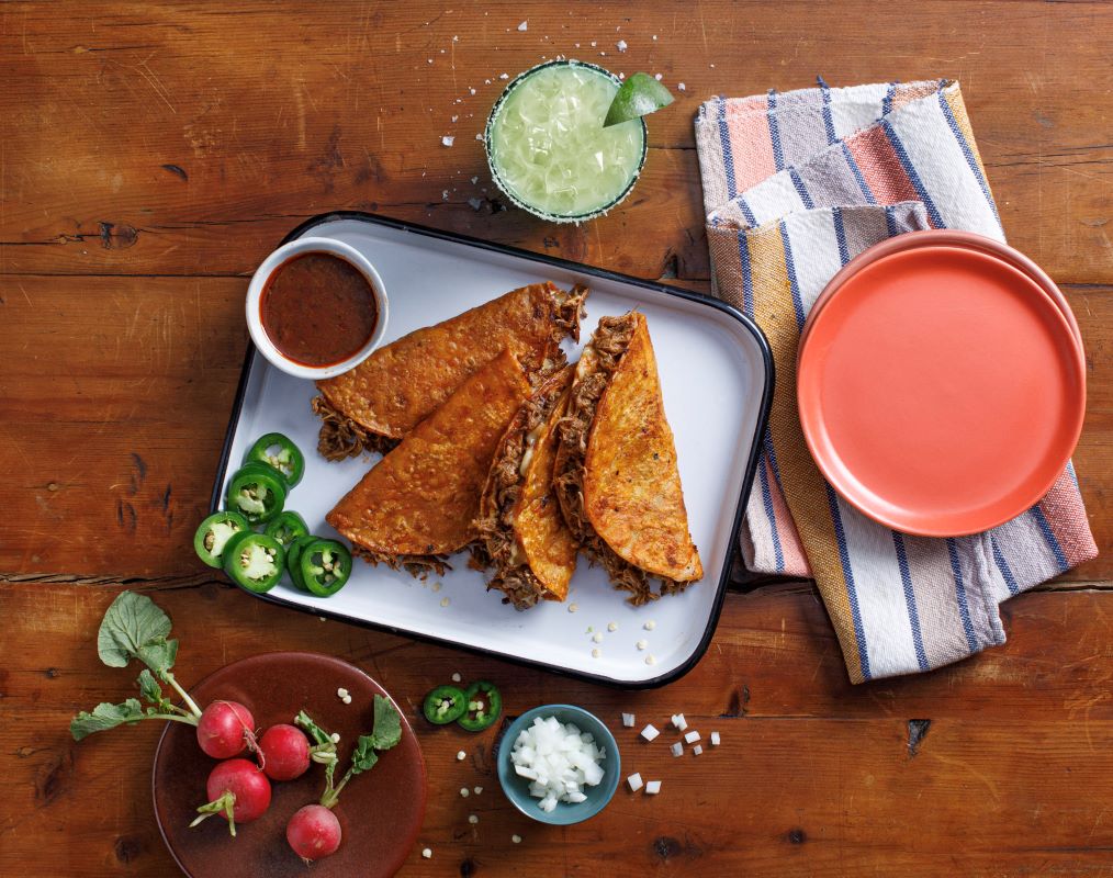 Spicy Pork Birria Tacos