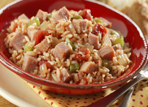 Ham with Cajun Rice | Prairie Fresh®