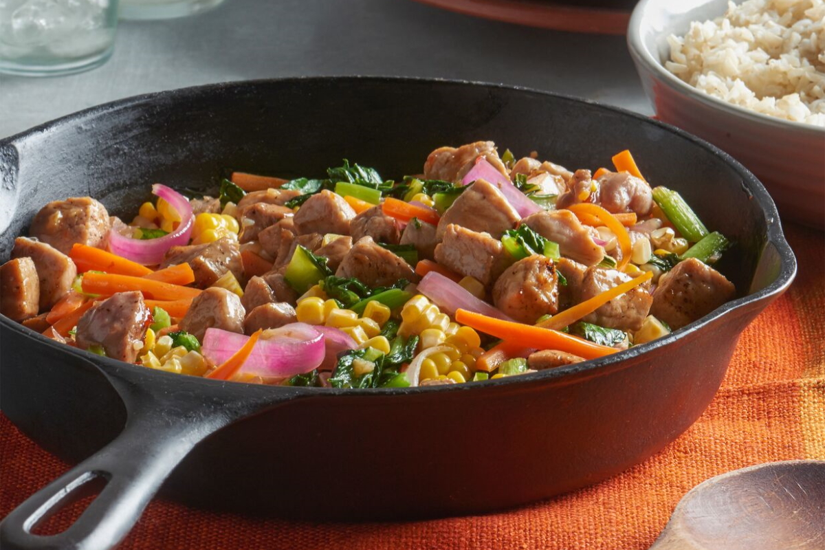 Spicy-Sweet Pork Stir Fry