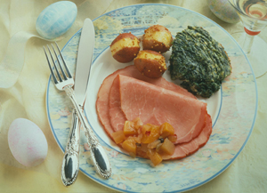 Ham with Peach Chutney