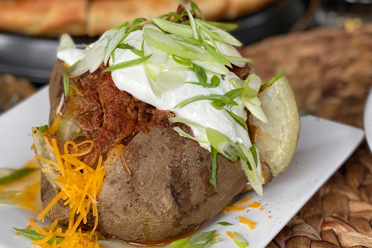 Loaded BBQ Baked Potato