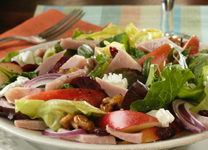 Autumn Apple, Ham and Goat Cheese Salad | Prairie Fresh®