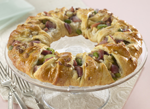 Ham and Almond Pastry Ring