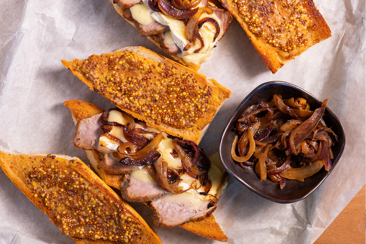 Make-and-Bake-Later Garlic Herb Pork Tenderloin Sandwich