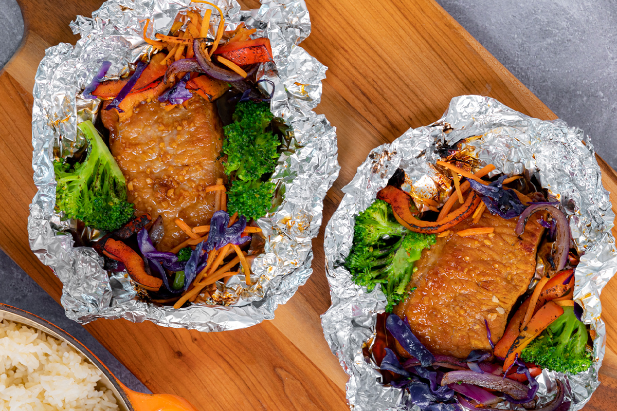 Asian Maple Pork Foil Pack