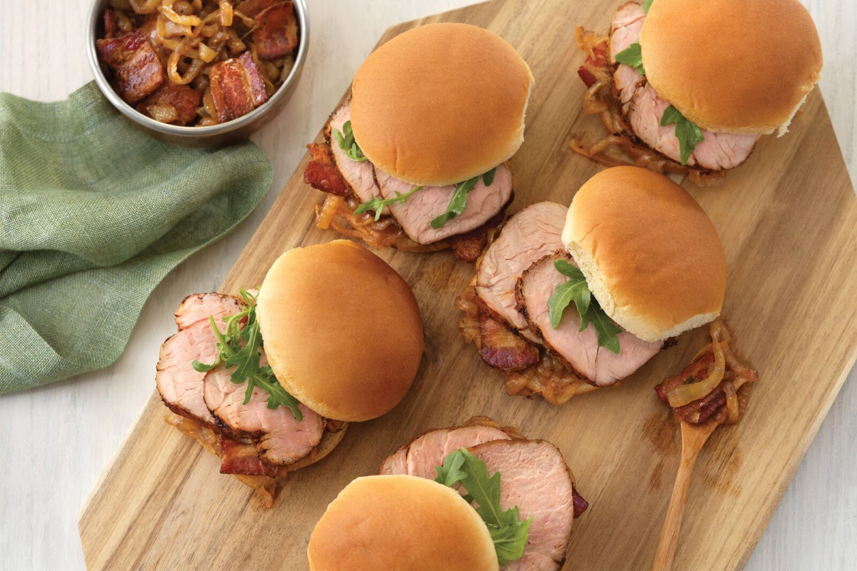 Pork Sliders with Bacon-Onion Jam