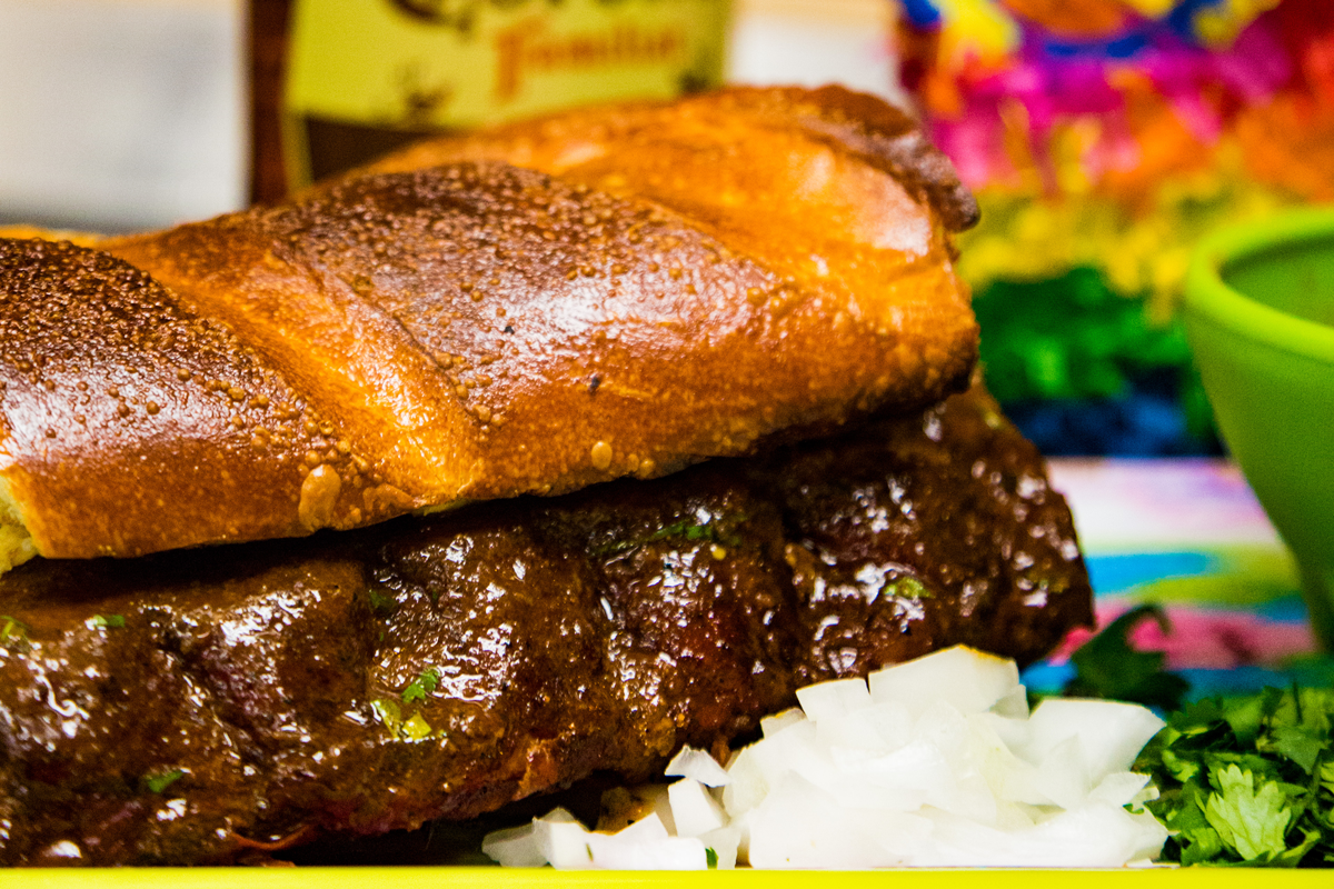 Birria-Style Rib Dip Sandwich