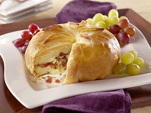 Brie and Bacon in Pastry