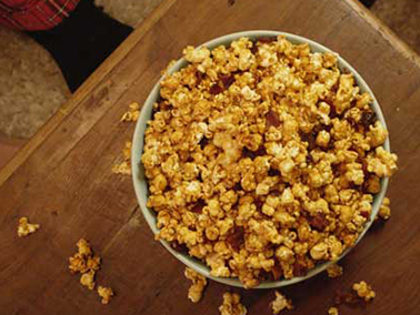 Sriracha Bacon Caramel Popcorn