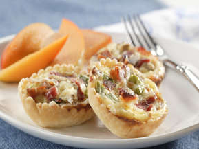 Bacon and Mushroom Bite-Size Quiche