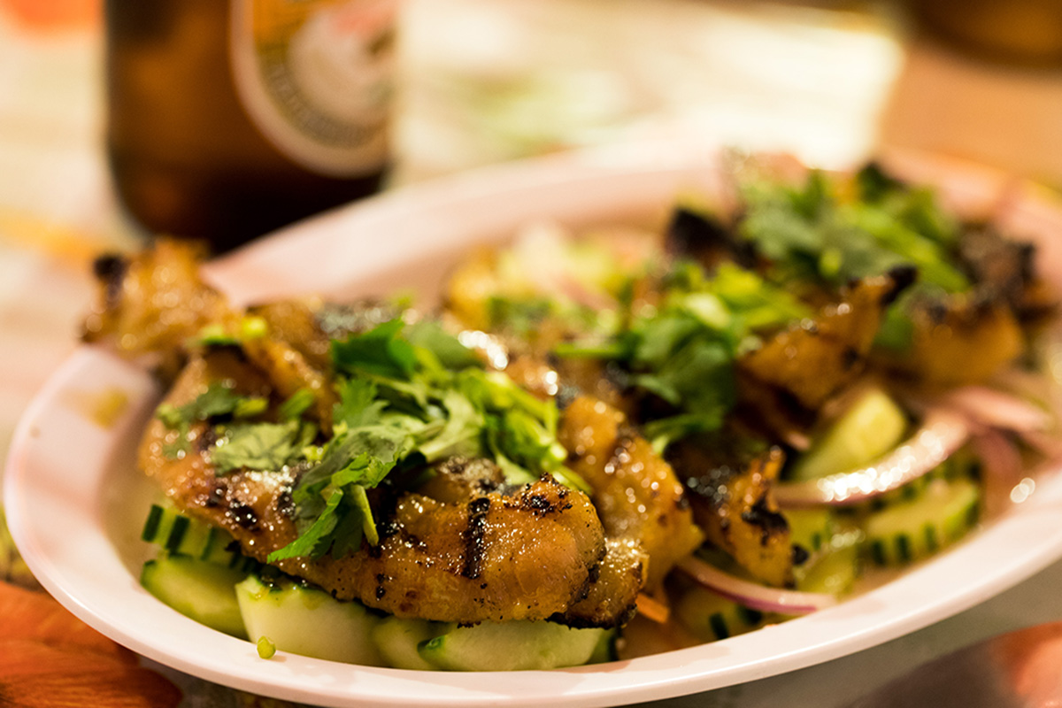 Curry and Coconut Milk Grilled Pork