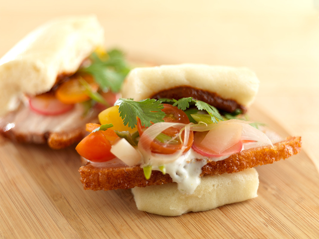Latin-Style Pork Belly Bao Bun