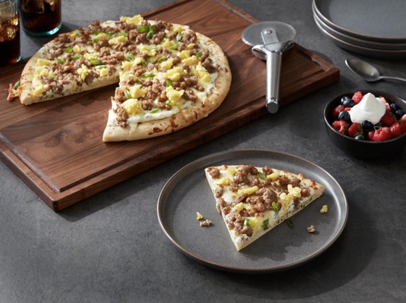 Savory Breakfast Sausage Pizza