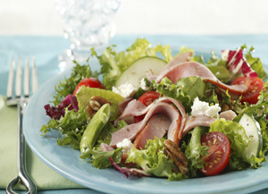 Chopped Salad with Ham and Goat Cheese