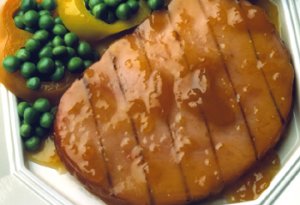Grilled Boneless Pit Ham Steak with Apricot-Dijon Glaze