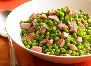 Ham and Peas with Mint and Tarragon