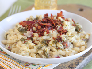 Bacon Pesto Mac & Cheese