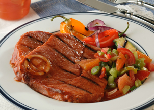 Peach-Glazed Country Ham