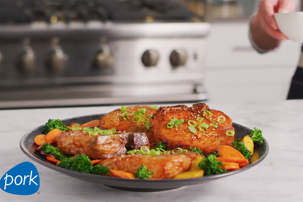 Sheet-Pan Korean Pork Chops