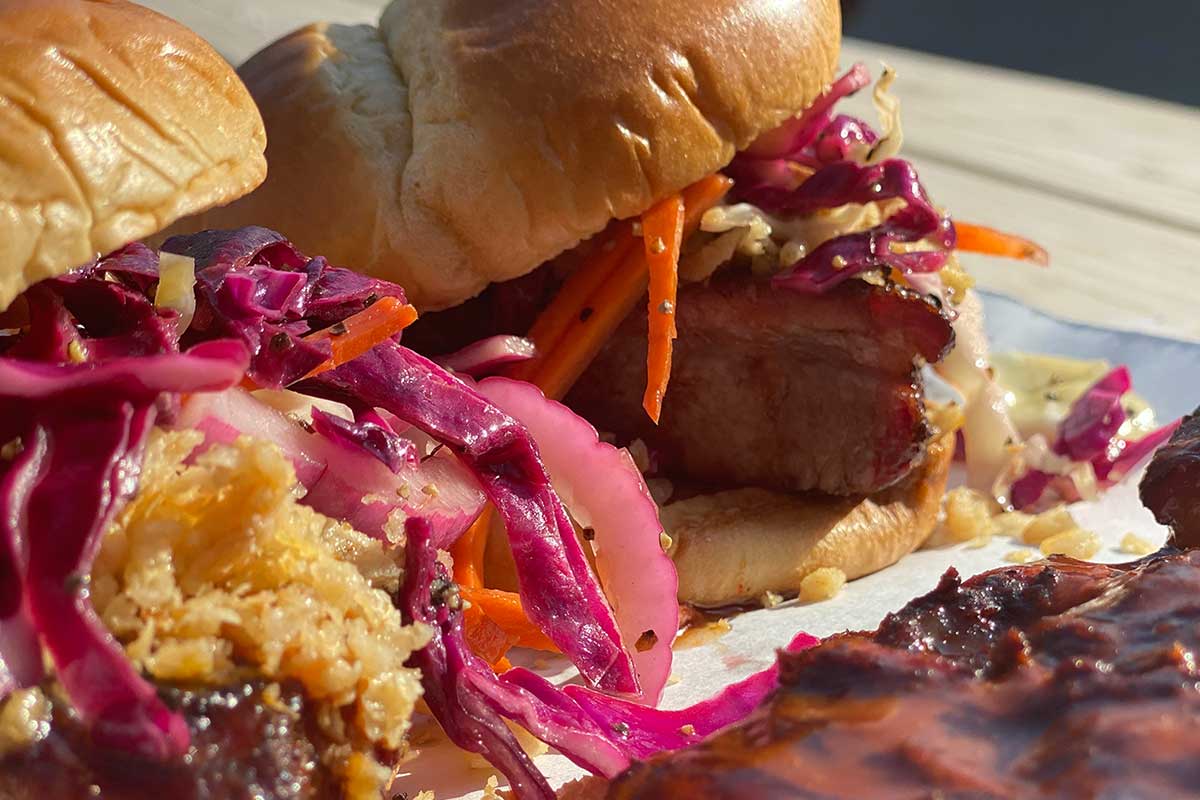 Buffalo BBQ Rib Sandwich