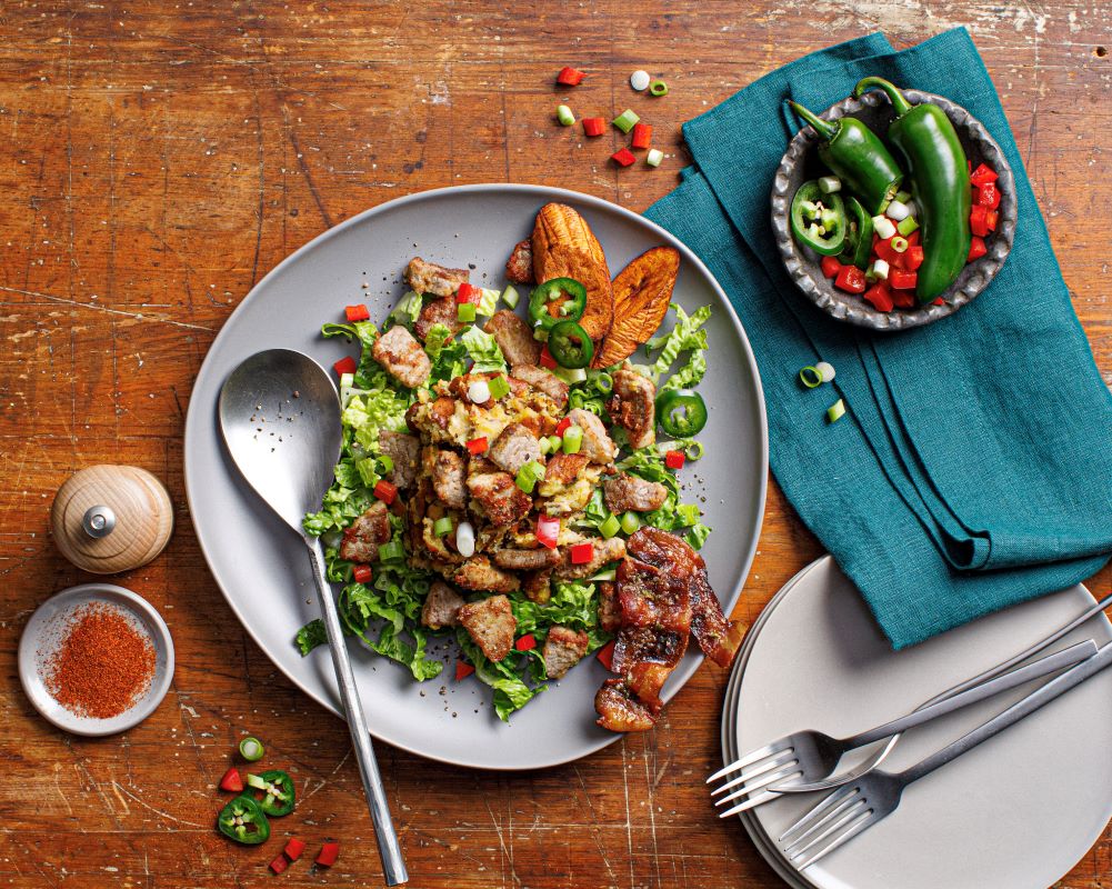 Mofongo with Fried Pork