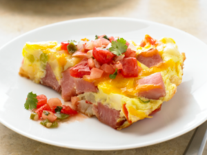 Ham and Ranch Potato Frittata