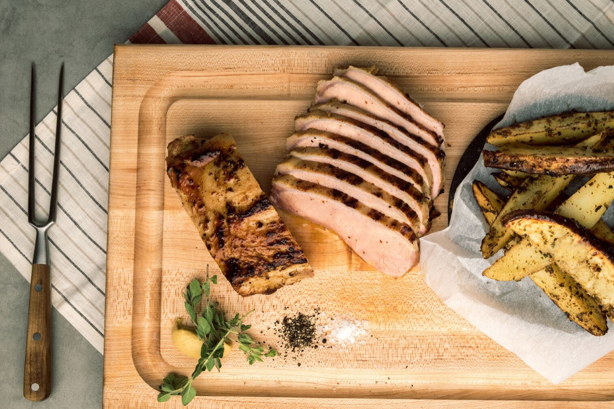 Garlic-Mustard Pork Roast