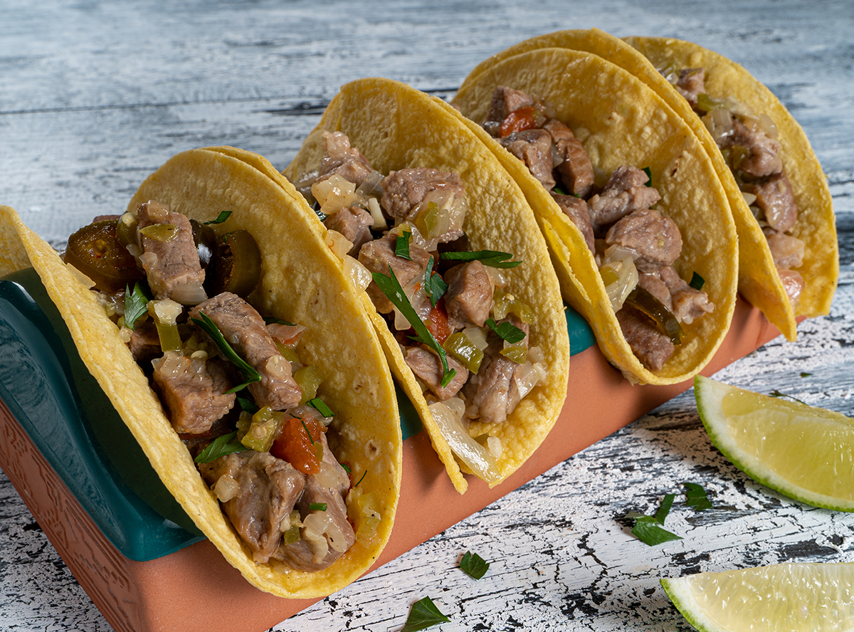 Pork and Green Chile Tacos