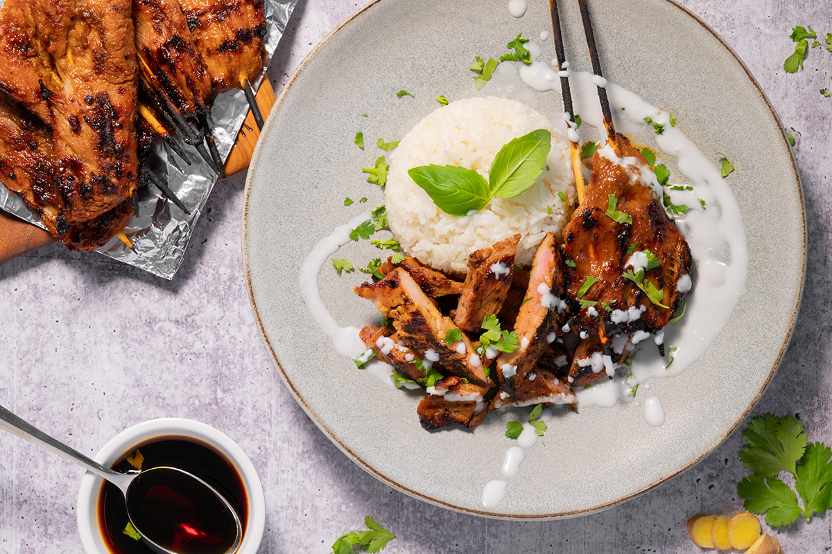 Pork Bulgogi and Coconut Ginger Rice